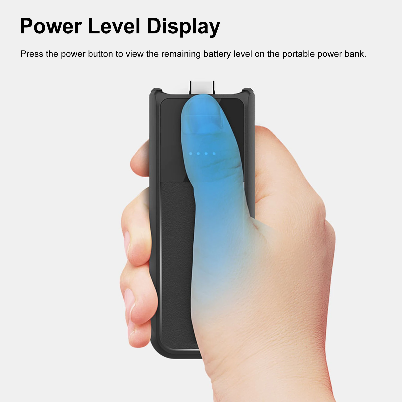 배터리 핸들 그립 1/4인치 나사산 홀 핸드헬드 확장 배터리 그립 2800mAh 고속 충전 오즈모 포켓 3 호환
