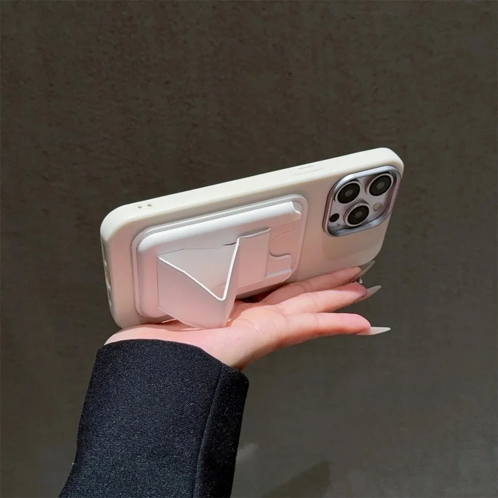 Luxury Leather Wallet Case with Shockproof Card Pocket and Stand Holder
