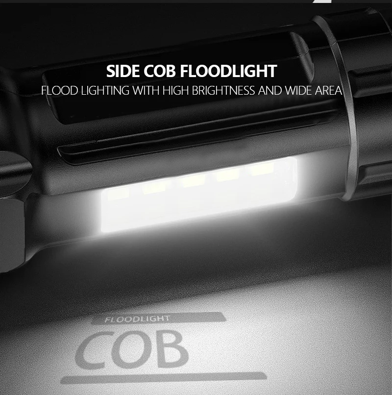 Description Picture 4 of itemFlashlight Portable Telescopic Led Rechargeable Usb Charging Lighting Flashlight Outdoor Lighting Lamp Spotlight Strong Light