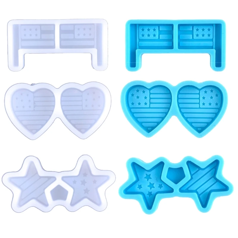 

Форма для сережек Love Star, ушные шпильки, форма из силиконовой смолы для DIY Craft Jewelry Tool