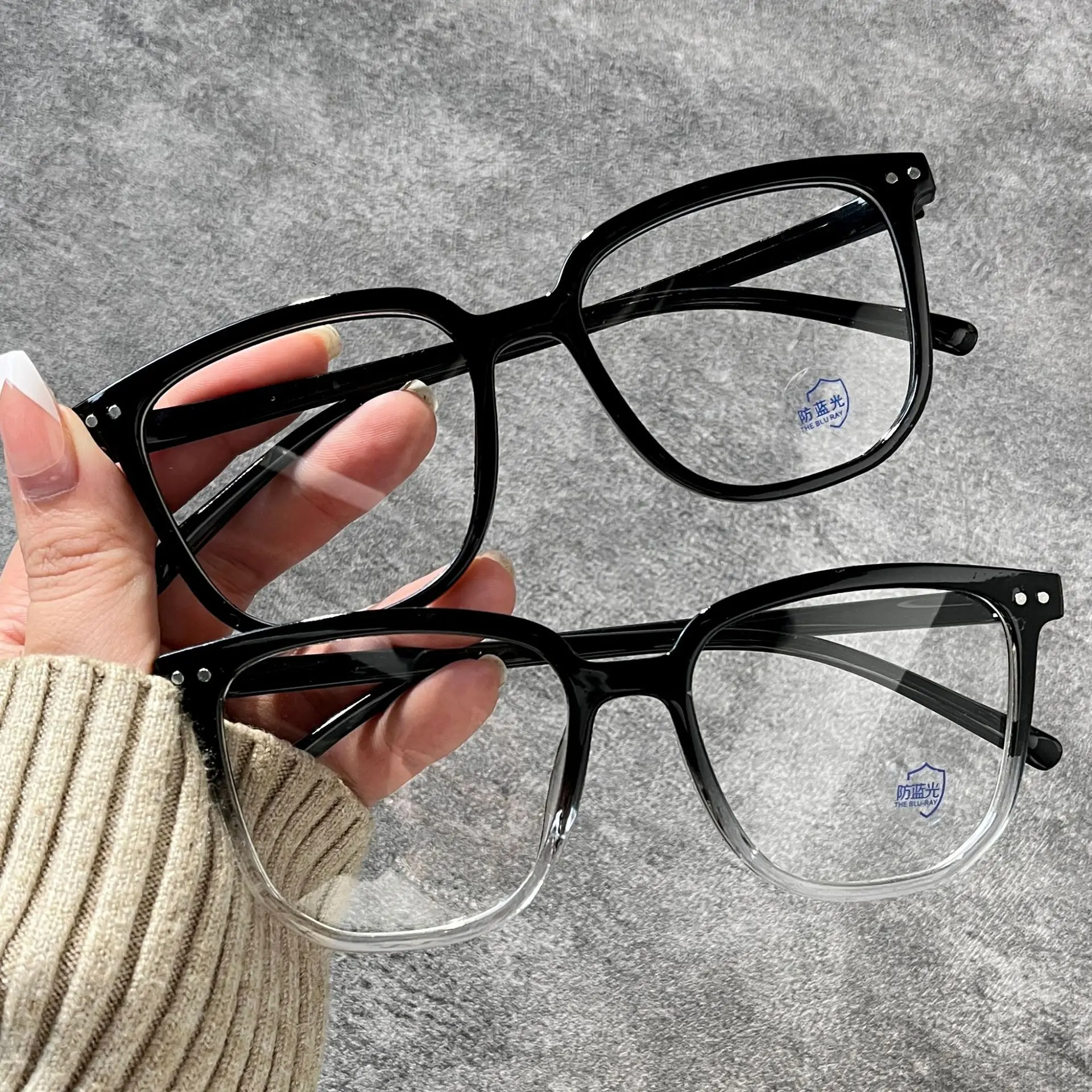 Transparent Anti Blue Light Blocking Glasses Frame for Women and Men