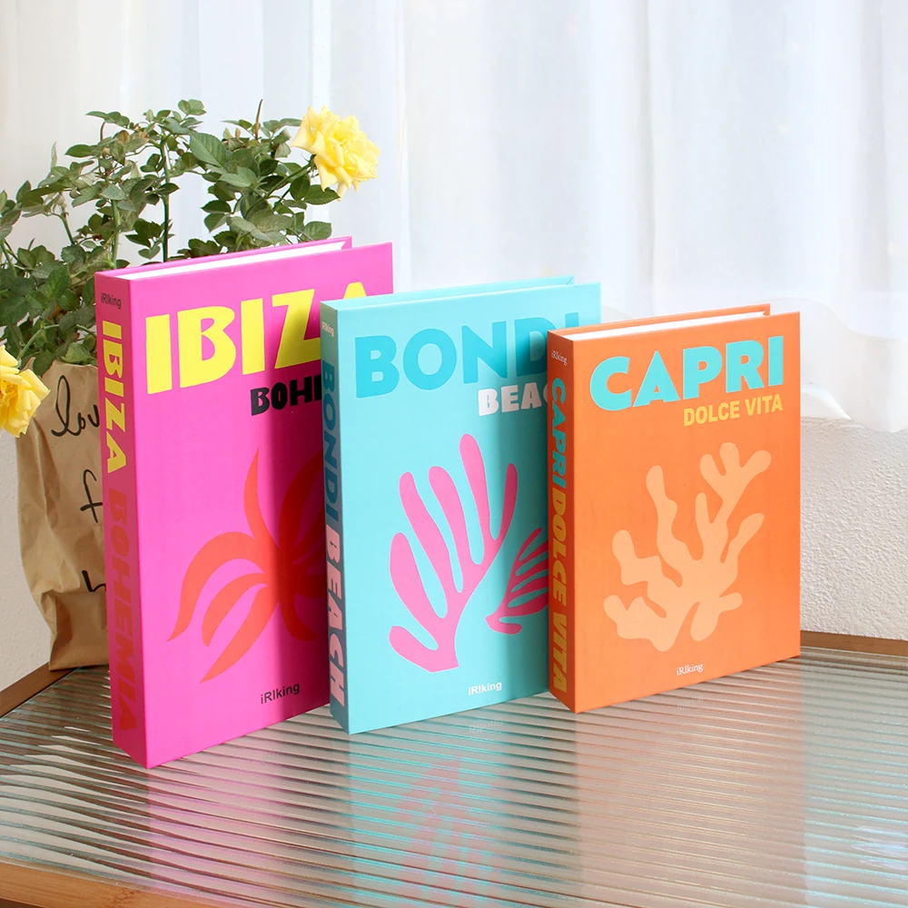 Set of 3 Decorative Faux Books for Home and Coffee Table Decor, Available in Various Sizes