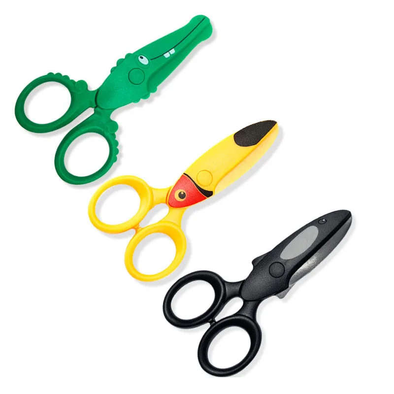 Candy Color Safety Scissors for Kids Paper Cutter Hand Making Tool