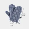 2 Pieces Thick Heat Resistant Gloves, Microwave Oven Gloves, Anti-scalding Printed Gloves Kitchen Baking Oven Gloves 6