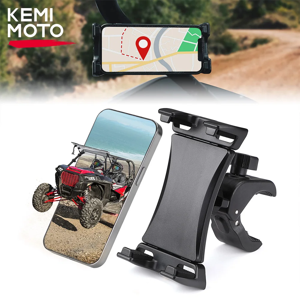 Phone Holder UTV ATV Snowmobile Motorcycle Bicycle Golf Cart for Cfmoto Compatible with Polaris RZR for Can-am X3 for Arctic Cat
