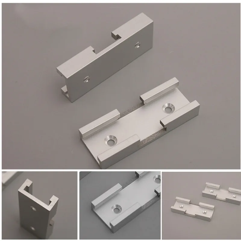 Woodworking Universal Chute Cross Track Connector T-Track Intersection Slot Aluminum Alloy Woodworking DIY T Slot Cross Tool woodworking t track woodworking t track slider