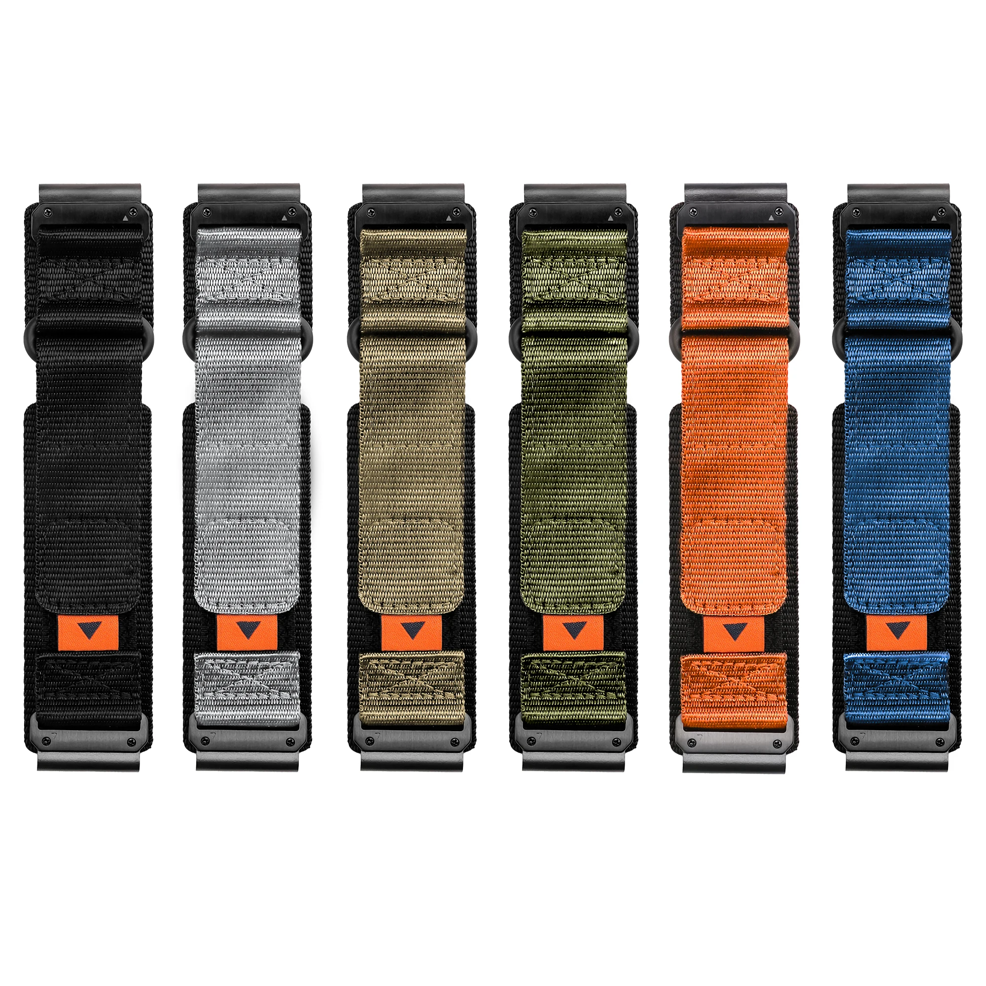 Quickfit Nylon Watchband Bracelet - Adjustable 22mm to 26mm Strap