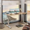 Electric Height Adjustable Standing Desk Large 55 x 24 Inches Sit Stand up Desk Home Office Computer, Computers Desks 6