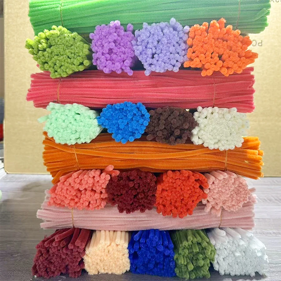 120/240/480pcs 파이프 클리너 트위스트 스틱 수공예품 DIY 미술 용품 ??축제 파티 생일 선물 실내 장식 XJM