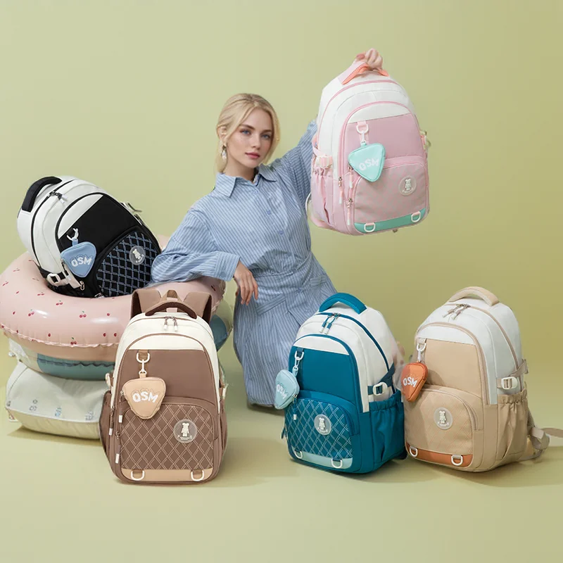Junior high school student schoolbag female new high-value large-capacity preppy style backpack high school student backpack