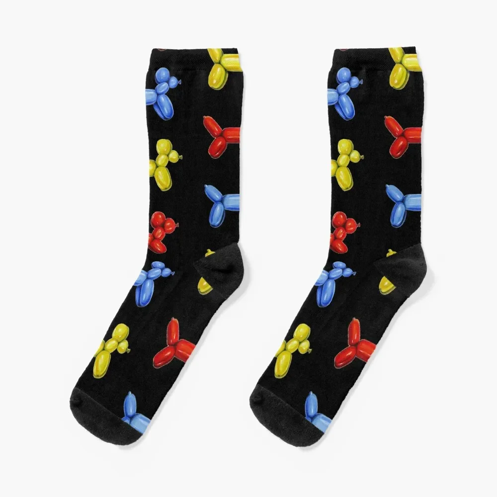 

Balloon Dogs, Black Background Socks basketball heated Socks Man Women's