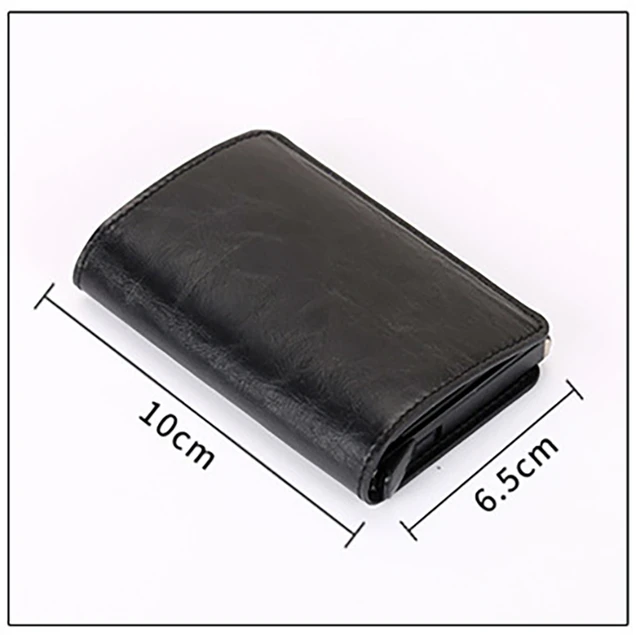 Lizard Pattern Leather Credit Card Holder Small Double Sided Card Wallet Men Women ID Bank Card Case
