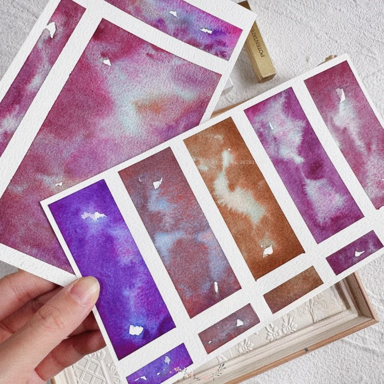 5 colors/sets of layered color solid watercolor pigments  Art college students outdoor sketch portable painting pigments sets