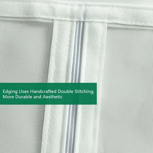 Zippered Reusable Window Screen, Invisible Dustproof Mesh, Mosquito Protection, Easy to Open and Install 4