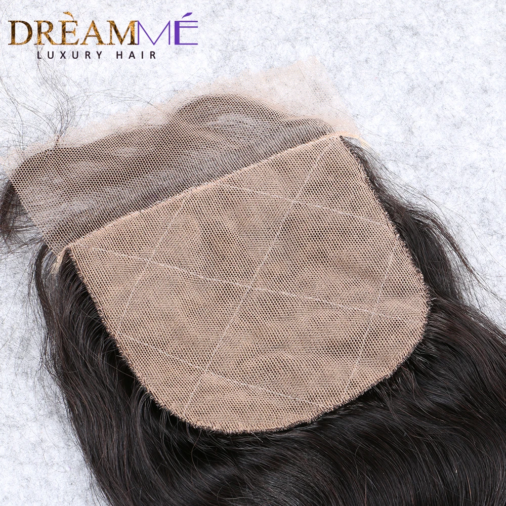 4x4 Silk Base Lace Frontal Straight Silk Top Human Hair Closure Brazilian Remy Human Hair Extensions With Baby Hair Pre Plucked 3