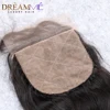 4x4 Silk Base Lace Frontal Straight Silk Top Human Hair Closure Brazilian Remy Human Hair Extensions With Baby Hair Pre Plucked 3