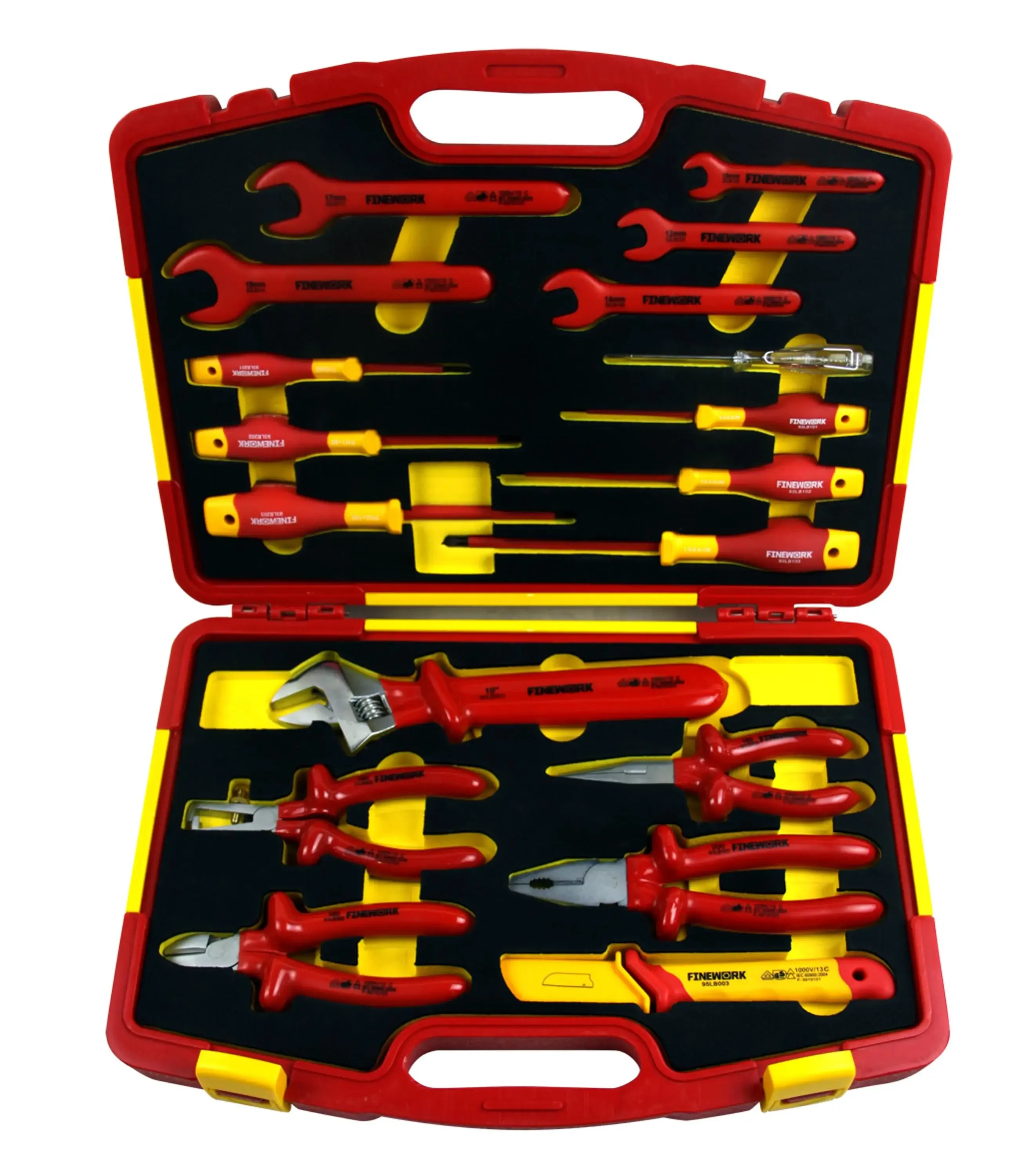 

99LB004 Professional Finework Mechanic 1000V Hand 18PCS VDE Insulated Tool Kit