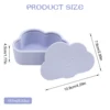 1PCS BPA Free Kids Silicone Food Storage Box Cartoon Baby Snack Box Portable Snacks Container With Lid Children's Tableware 4