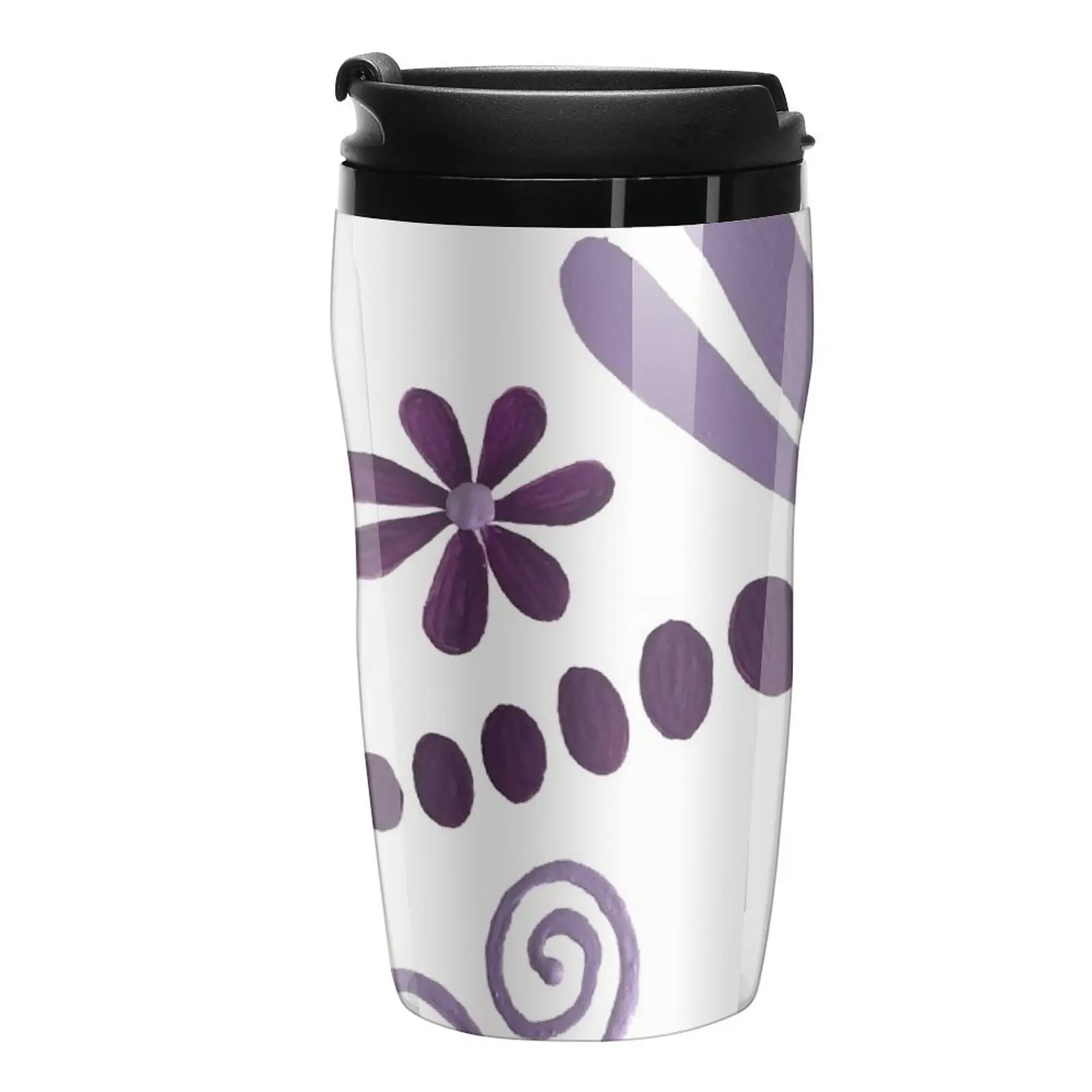 

New DRAGONFLY DANCE PURPLE Travel Coffee Mug Nespresso Cup Espresso Mug Coffee Cup To Go Large Coffee Cups
