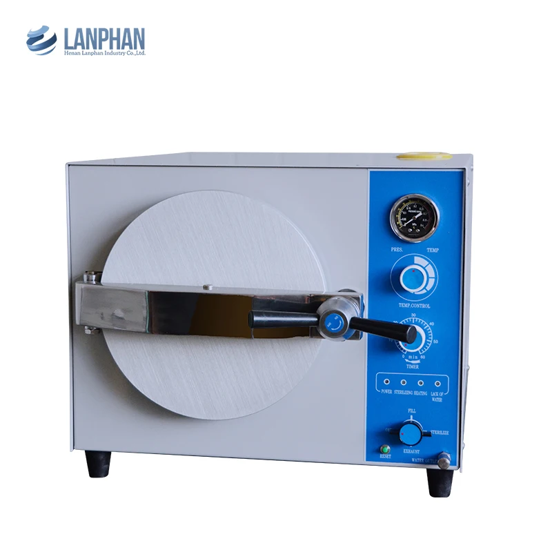 

table top hospital equipment pharmaceutical medical waste pressure steam sterilizer autoclave 20l 24l liter litres machine