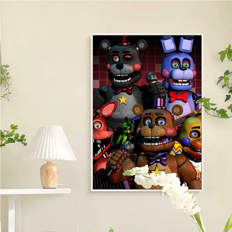 FNAF-Ultimate Group Personagens Cartaz, Pintura em tela, Impressões HD,  Arte da Parede, imagens, Casa, Sala, Decoração do Clube, Presente, Jogo de  Horror - AliExpress