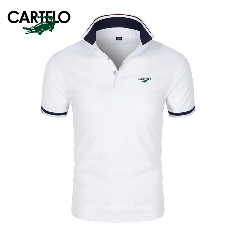 

2024 New selling men's business casual Polo shirt lapel short-sleeved T-shirt summer comfortable cool breathable cotton top