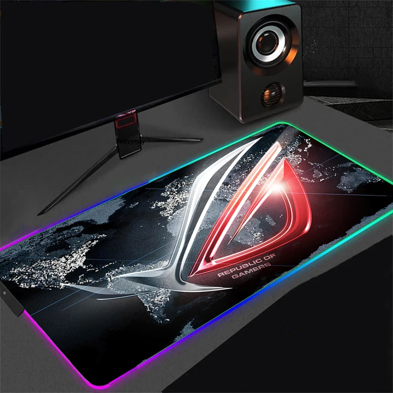 

RGB игровой коврик для мыши, цифровые светодиодные игровые аксессуары, компьютерная клавиатура ASUS, коврик для ПК, ноутбука, геймера XL, настоль...