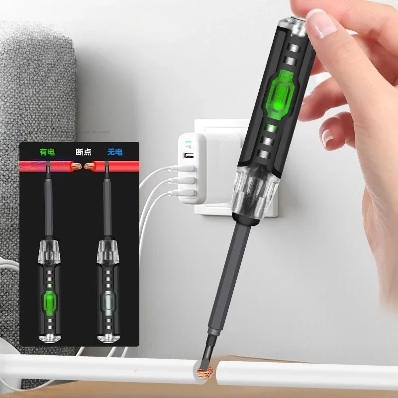 Intelligent Voltage Tester Pen AC Non-contact Induction Test Pencil Voltmeter Power Detector Electrical Screwdriver Indicator