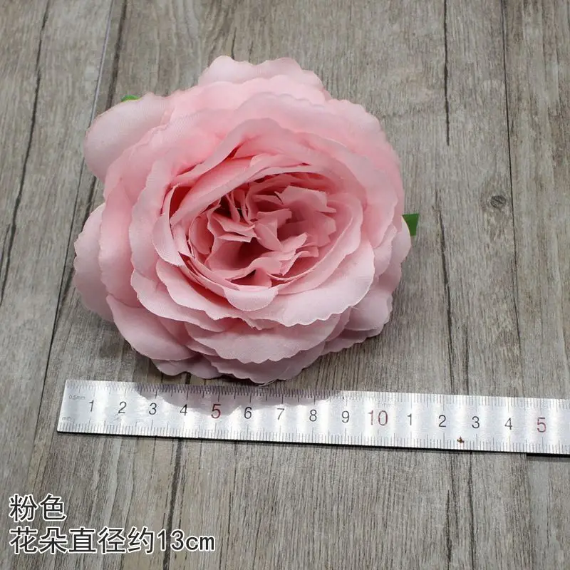 Artificial Flowers Head Decorations for Home Garden Rose Arch Wedding Bridal DIY Crown Garland Bridal Accessories