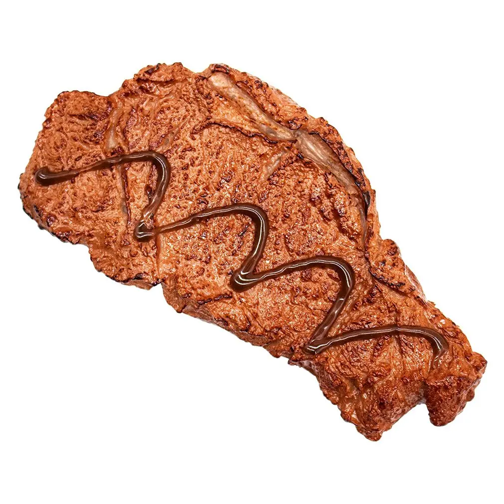 PVC Simulation Fake Steak Food Model Restaurant Decoration Props Light Weight