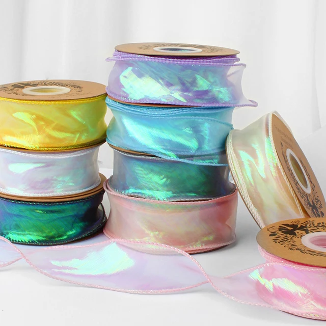 Iridescent Organza Ribbon Roll 3