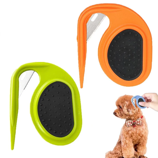 Pet Comb Dog Cat Hair Cutter Comb Dog Cat Hair Cutter Comb Anti-slip Pet Hair Remover Brush Stainless Steel Dog Accessor