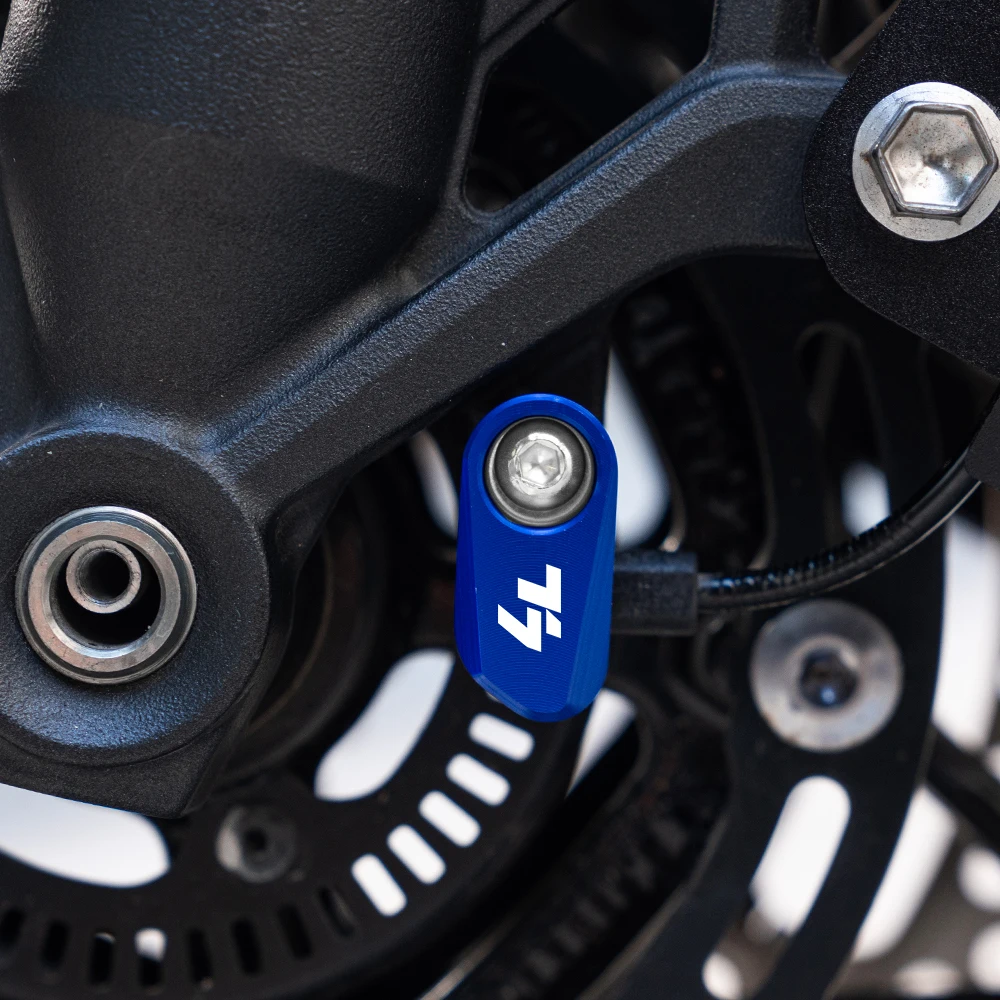 Für Yamaha Tenere 700 Tenere 700 T7 World Raid 2019-2024 2023 Motorrad Aluminium Vorne Hinten Rad ABS Sensor schutz Schutz – Detail 5