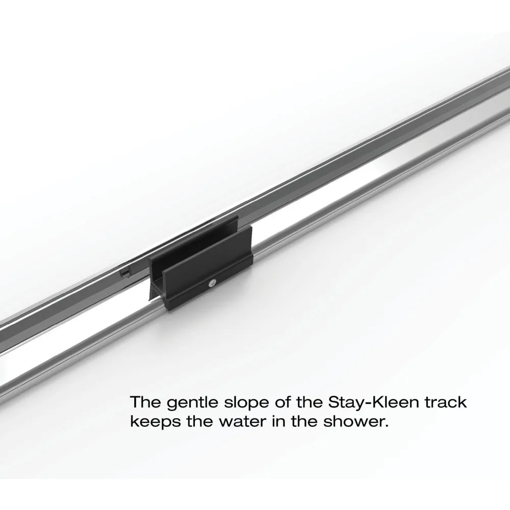 Deluxe Framed Sliding Tub Door, Fits 56-59 inch Opening, Clear Glass, Silver Finish Product Dimensions ‎60 x 6 x 58.5 inches 6