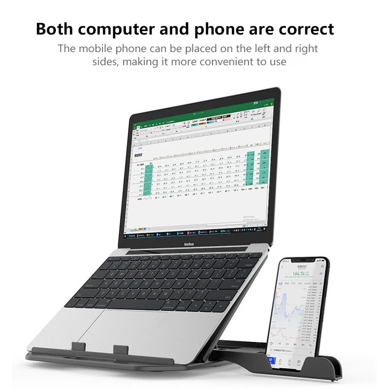 휴대폰 거치대 휴대용 바닥없는 회전 스탠다드 에디션 리프팅 타입 스탠드, 노트북 스탠드, 휴대폰 노트북 거치대