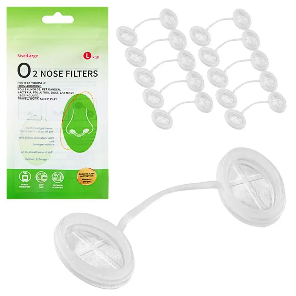 Invisible Nose Air Purifier Filters - Dust-Proof & Anti-Fog Nasal Plugs