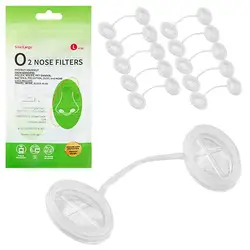 Invisible Nose Air Purifier Filters - Dust - Proof & Anti - Fog Nasal Plugs (L)