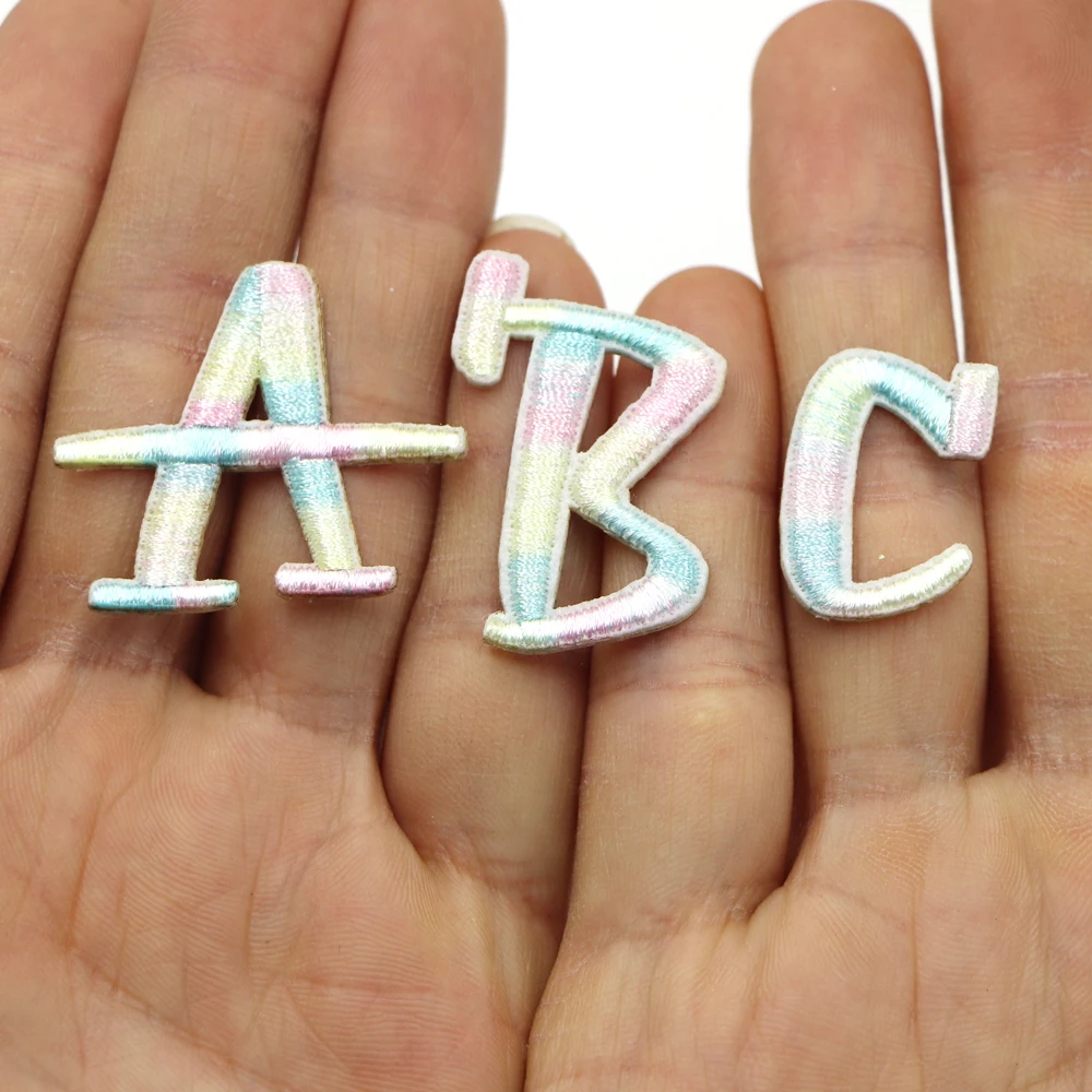 1PCSelfAdhesiveEmbroideryLetterPatchesIronOnLettersPatch