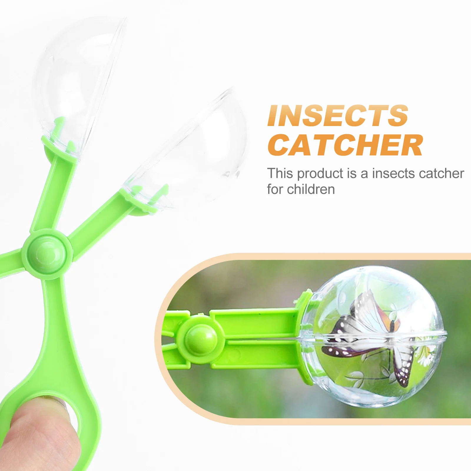 Handy Scoopers Bug Catcher Bug Tongs Insects Catch Clamp Scissors Outdoor Toys for Kids (Random Color 14cm) 6