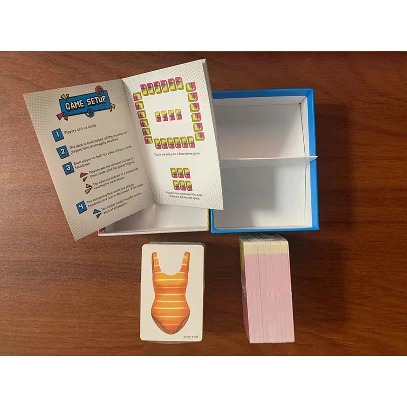 New Piles Card Game English Version Of Board Game Deck A Fast-paced Free For 2-8 Players All Edition Borad Playing Stacking Game 4