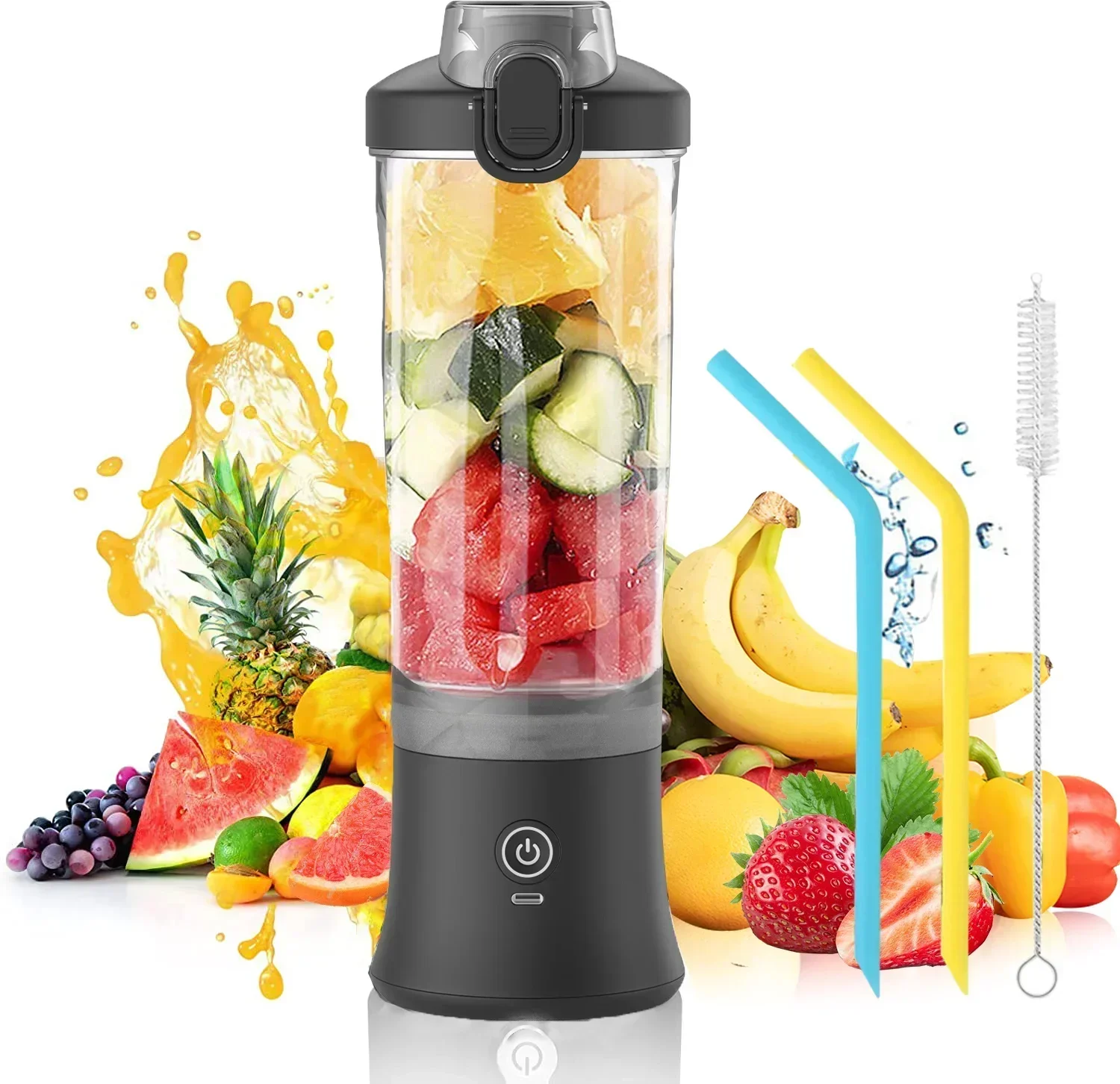 

USB Juicer Mini Portable Blender Fruit Mixers Fruit Extractors Multifunction Juice Maker Machine Blender Smoothies Mixer