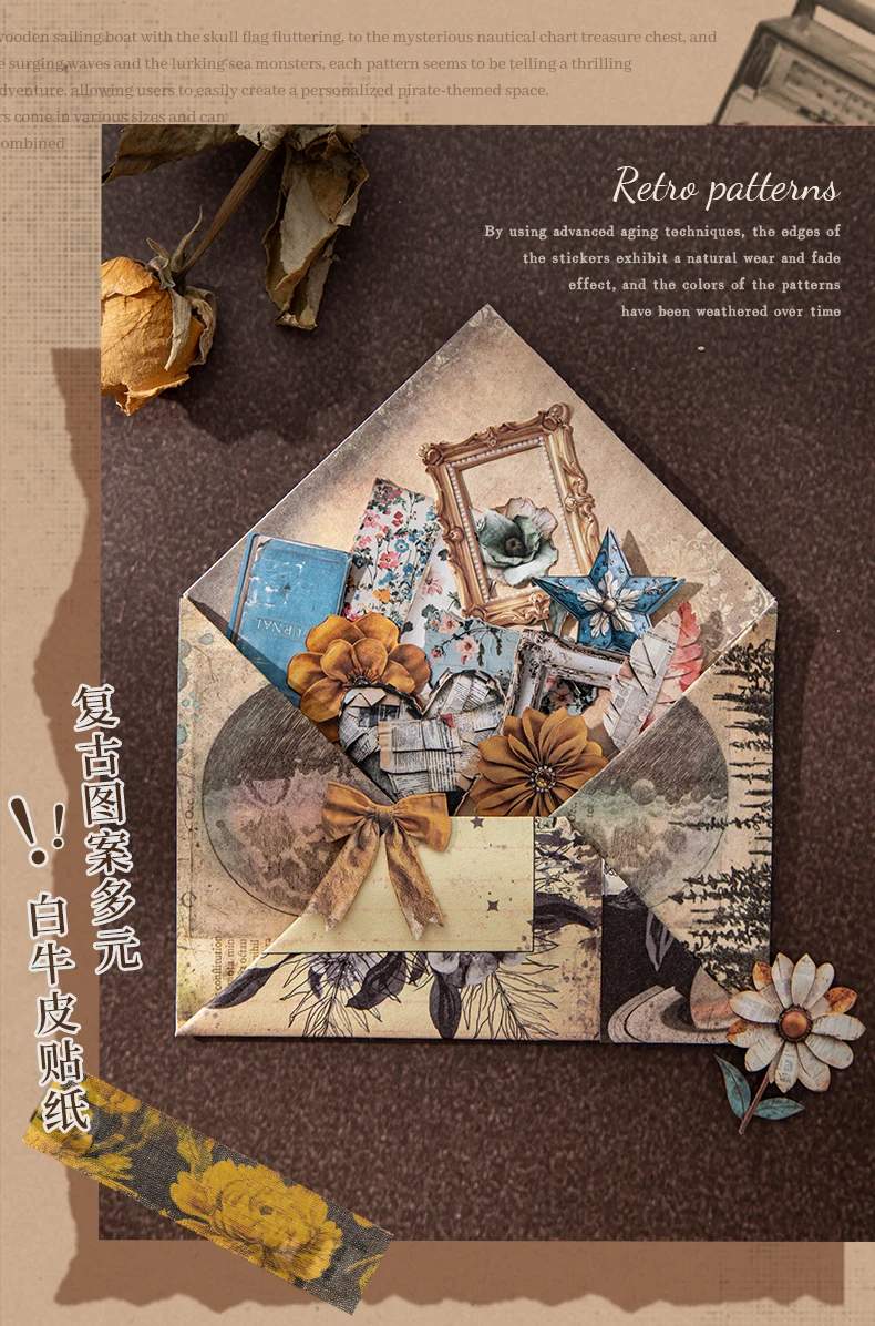JIANQI 30 teile/paket Ins Alte kleine ding Aufkleber papier Materialien Collage Schreibwaren Dekor Tagebuch DIY Scrapbooking liefert – Detail 9