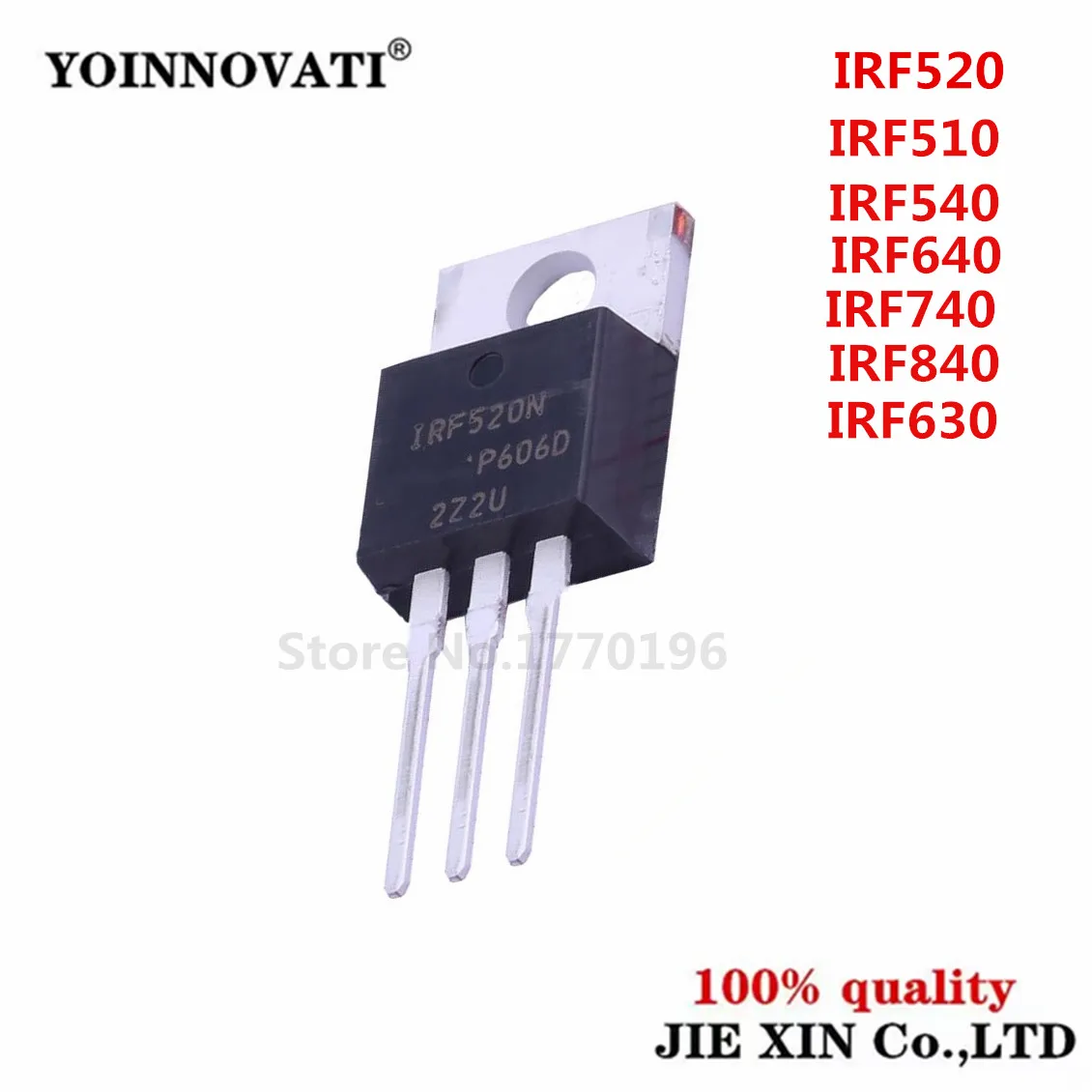 

10 шт. IRF510 IRF520 IRF540 IRF640 IRF740 IRF840 IRF630 IRF630N TO-220 IRF510N IRF540N IRF520N IRF530N IRF640N IRF730 IRF710