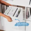 Fabric Storage Cubes for Cube Organizer - 8 Pack Heavy Duty White-Grey Storage Bins, Baskets For Shelves or Cubbies Storage 4