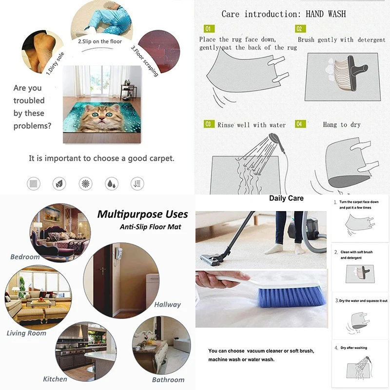 미끄럼 방지 욕실 매트, 오션 스타일 흡수성 목욕 러그, 현대 미술, 실내 및 실외 부드러운 바닥 패드, 욕실 장식, 1 개