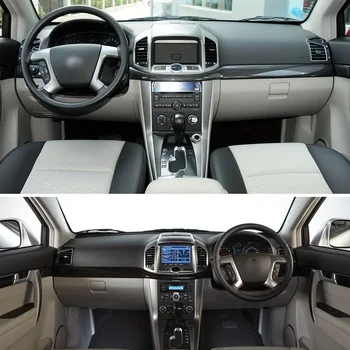 Fibra di carbonio Per Chevrolet Per Captiva 2012-2017 Pellicola Per Auto Interni Adesivi Console Centrale Gear Cruscotto Maniglia Della Porta Pannello di Sollevamento