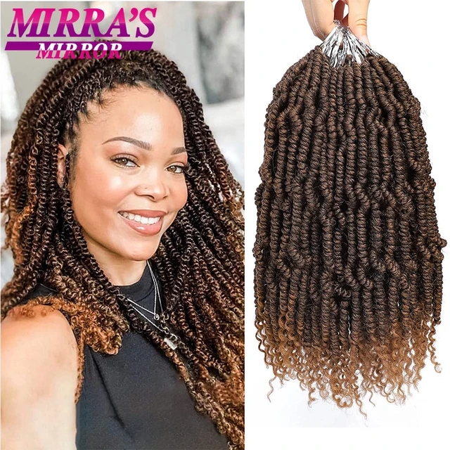 8 paquets Passion Twist Crochet Cheveux 10 pouces Pré-torsadés Crochet  Court Passion Twist Cheveux, Pré Looped Passion Twist Crochet Tresses  Bohème Crochet Cheveux