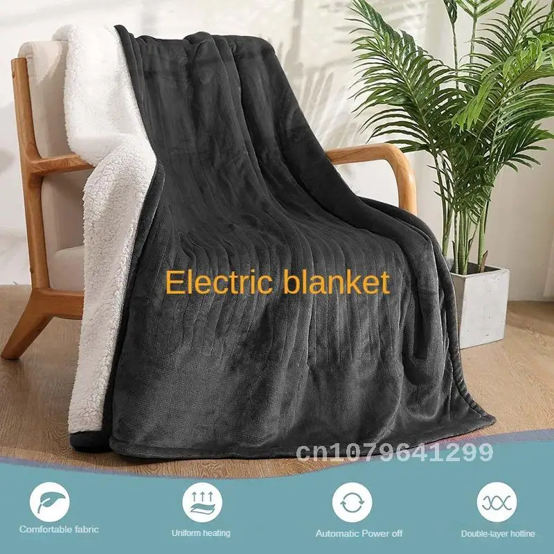 

Flannel Electric Blanket Washable Adjustable Double Layer Temperature Control Heating Blanket Body Warming Blanket