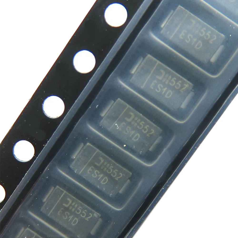 

ES2DA-13-F ES2DA 200V 2A SMA patch fast recovery diode ES2DA ES1D-13-F silk screen ES1D DO-214AC package rectifier 200V 1A patch