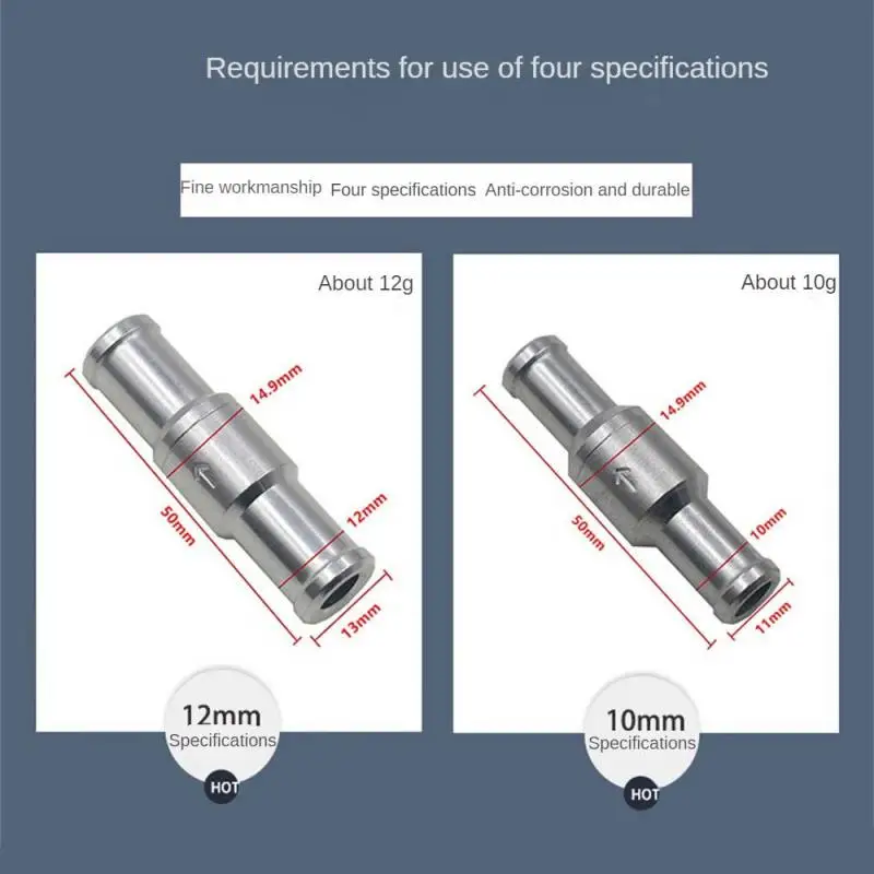 Check Valve Made Of Rust Resistant And Durable Aluminum Alloy Resistant To Gasoline And Aging Exhaust System Vehicle Check Valve
